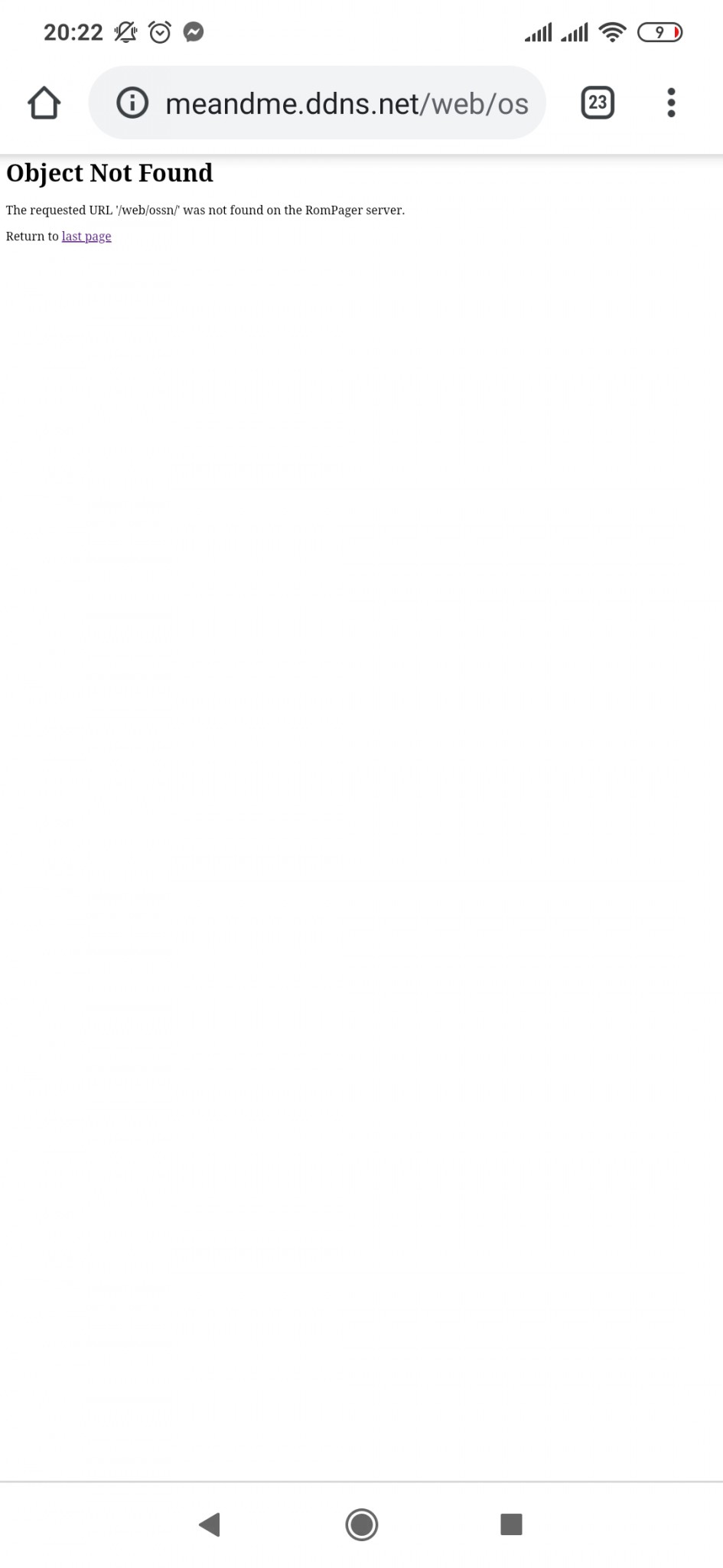 even from my phone i get this error , and yes i can access it outside my network but not when 8m connected through my router,
And if i just go to meandme.ddns.net from any device on my network it'll redirect me to my router page too